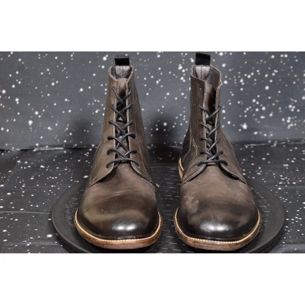 RODD & GUNN Black Plain Toe Boot US 8 D EU 41 $228 BRAND‎ NEW